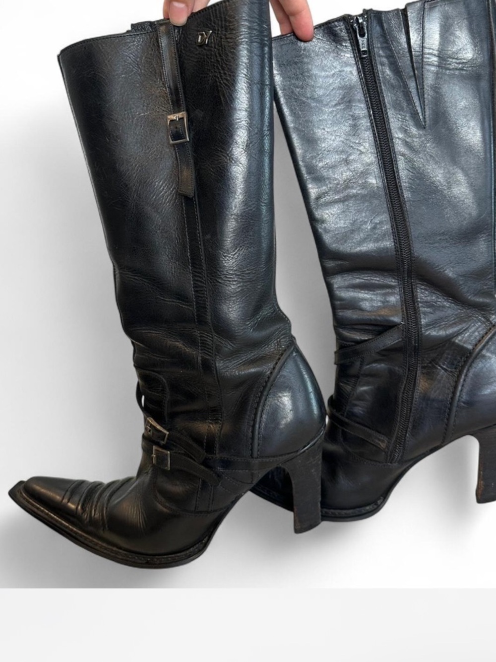 Y2K Destroy leather Boots